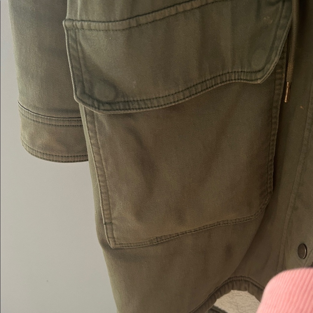 GAP Dark Green Hooded Utility Jacket - Picture 3 of 6